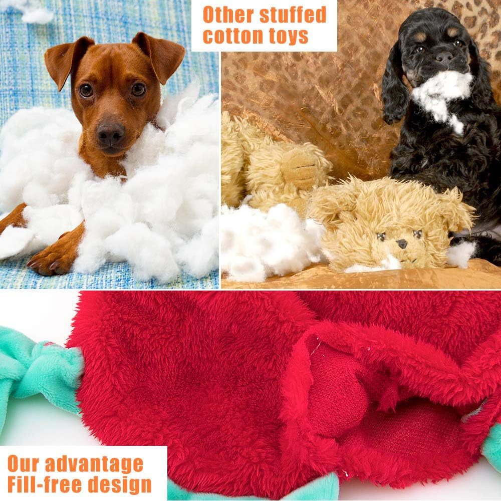 5 Pack Dog Squeaky Toys - No Stuffing, Durable Chew Toy Set for Puppy, Small to Large Dogs